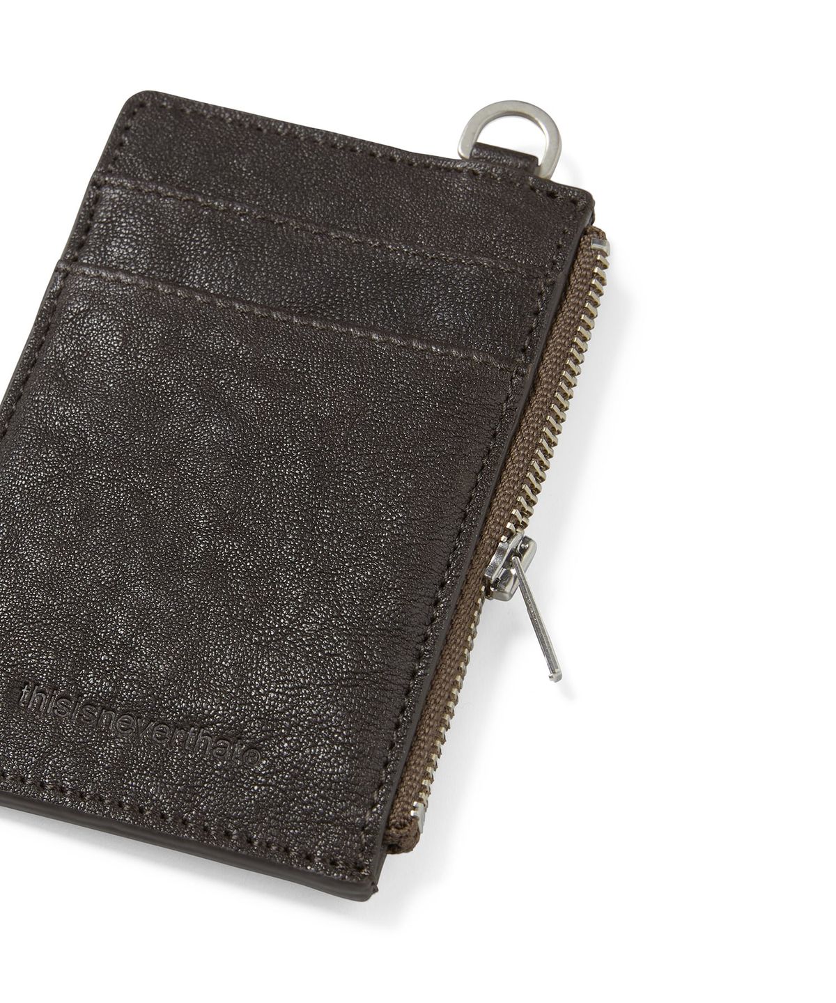 디스이즈네버댓(THISISNEVERTHAT) Leather Card Holder Brown