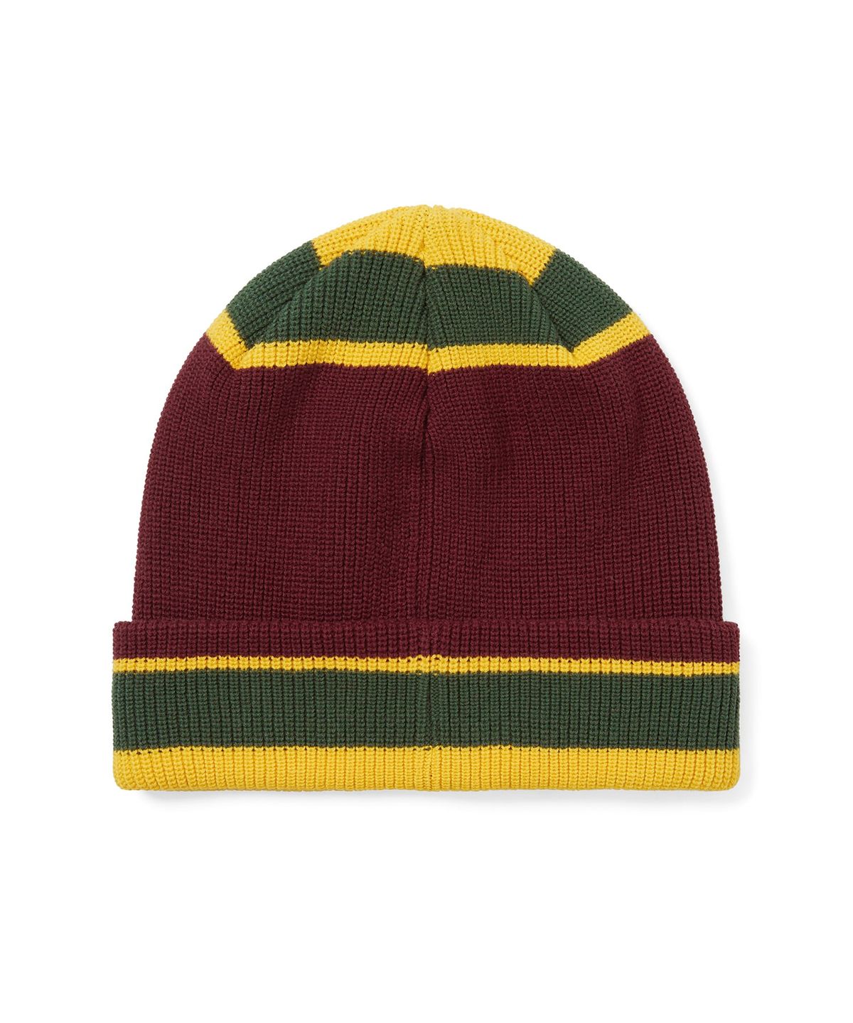 디스이즈네버댓(THISISNEVERTHAT) E/T-Logo Multi Striped Beanie Burgundy