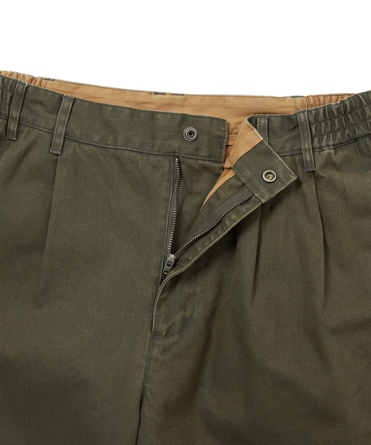 디스이즈네버댓(THISISNEVERTHAT) Double Pleated Wide Pant Dark Olive