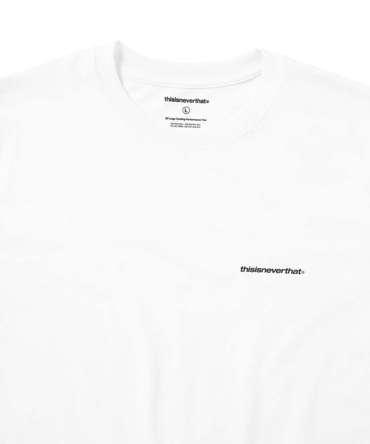 디스이즈네버댓(THISISNEVERTHAT) SP-Logo Cooling Performance Tee White/Navy