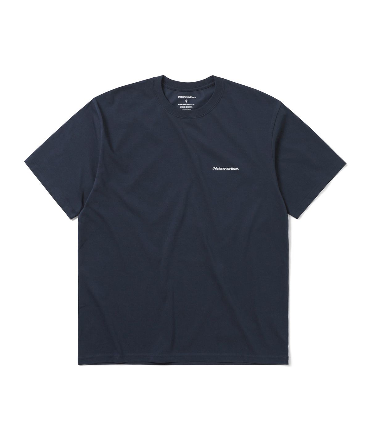 디스이즈네버댓(THISISNEVERTHAT) SP-Logo Cooling Performance Tee White/Navy