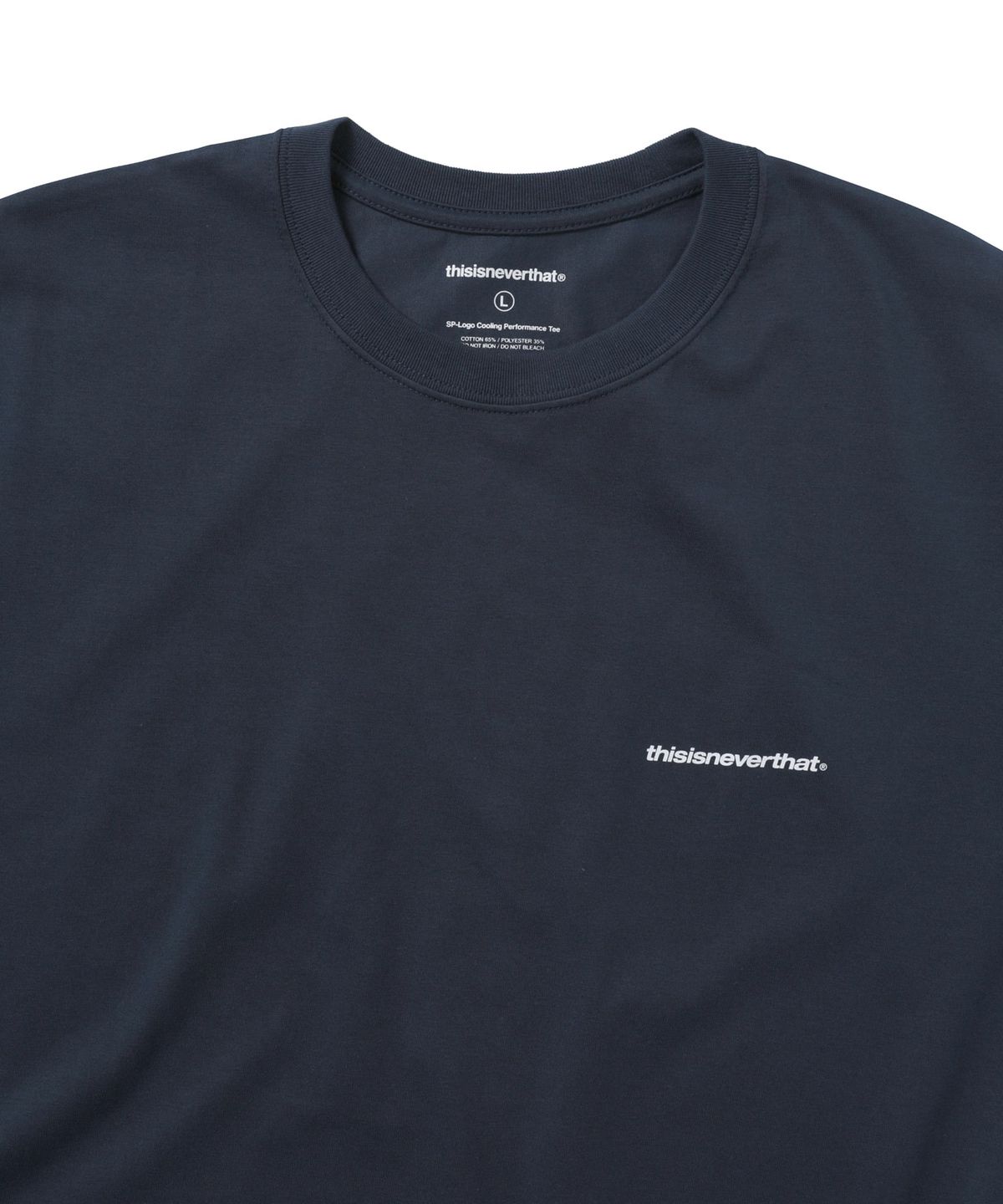디스이즈네버댓(THISISNEVERTHAT) SP-Logo Cooling Performance Tee White/Navy