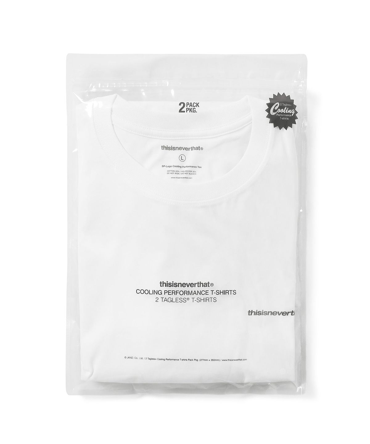 디스이즈네버댓(THISISNEVERTHAT) SP-Logo Cooling Performance Tee White/Black