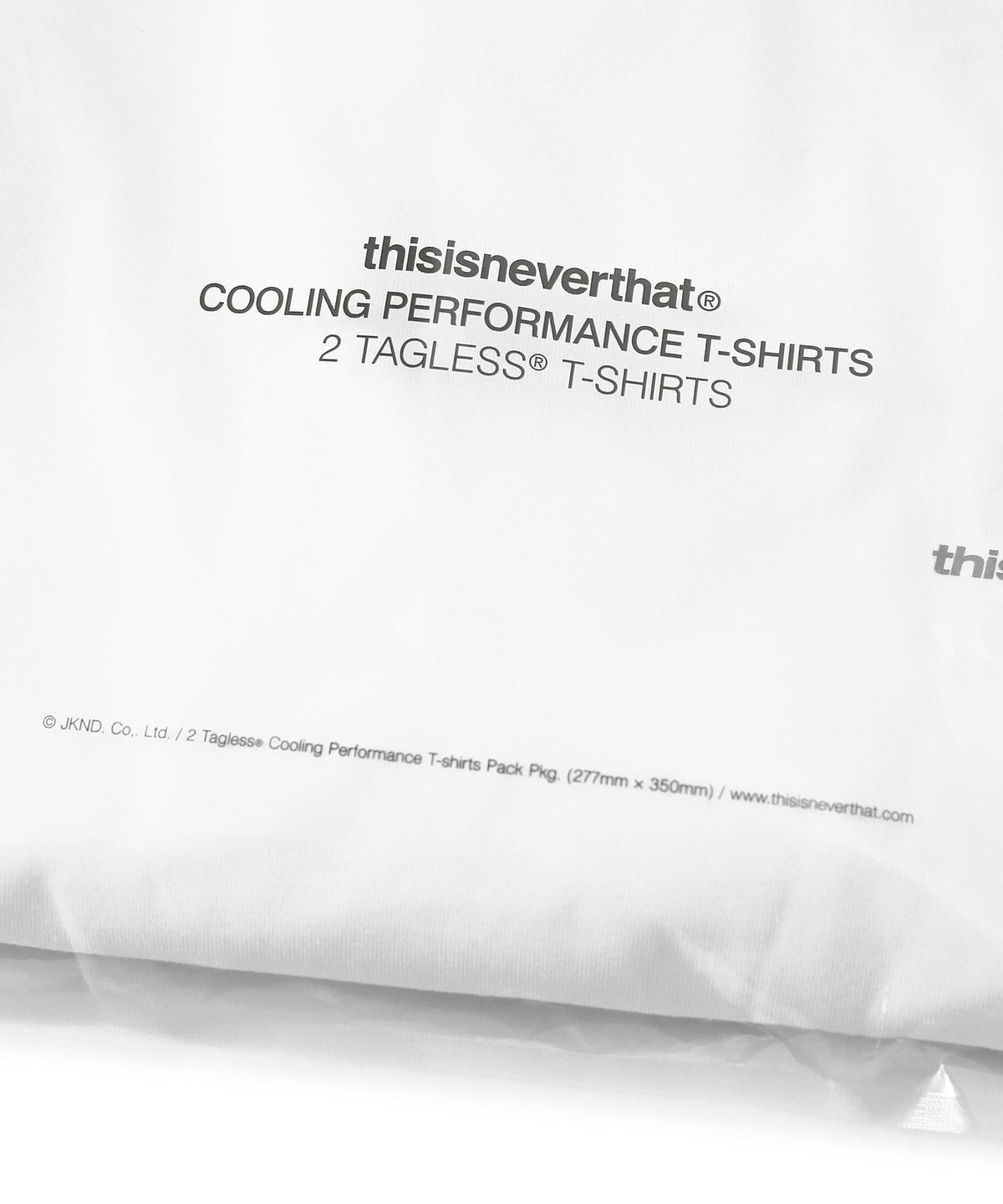 디스이즈네버댓(THISISNEVERTHAT) SP-Logo Cooling Performance Tee White/Black