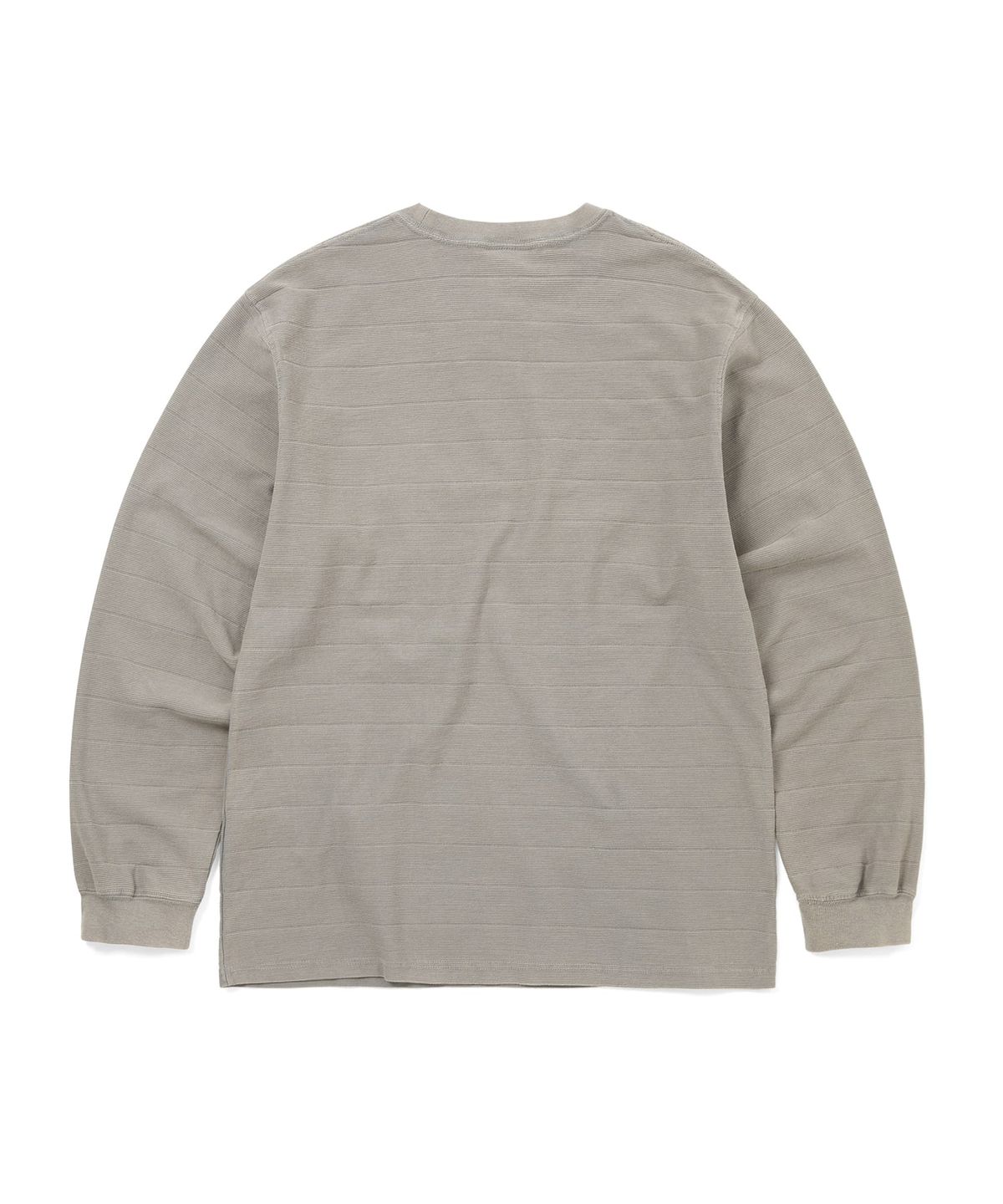 디스이즈네버댓(THISISNEVERTHAT) Border Jacquard L/S Tee Graphite