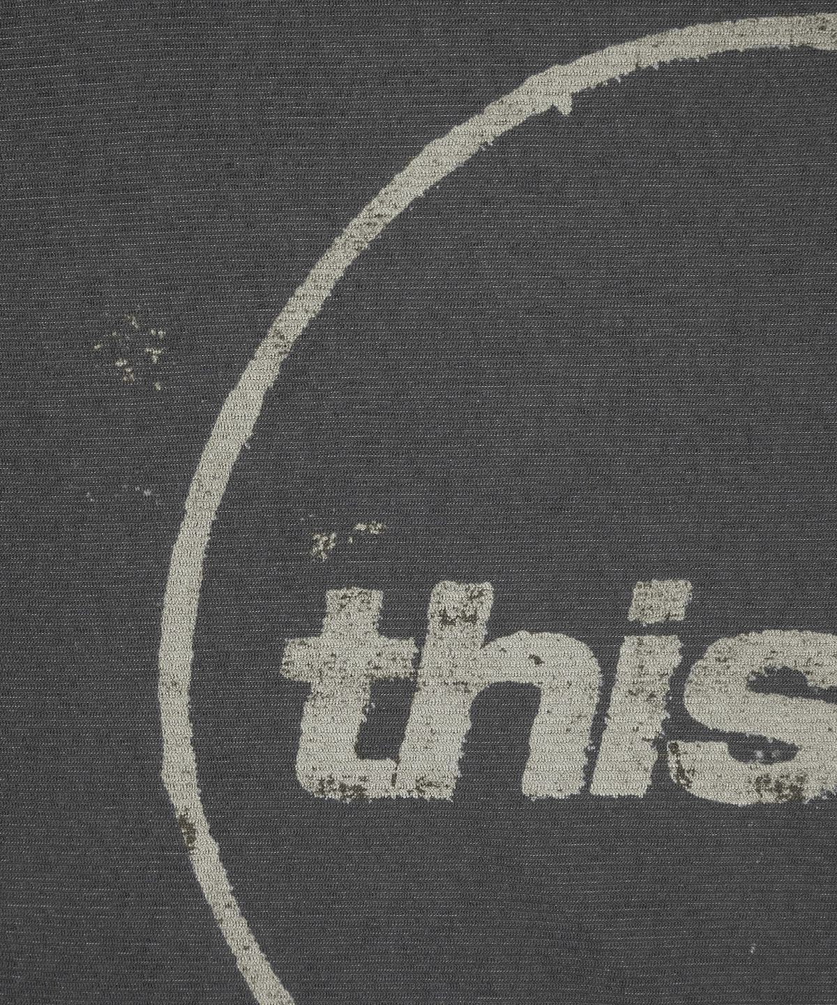 디스이즈네버댓(THISISNEVERTHAT) C-Logo Wale L/S Tee Charcoal