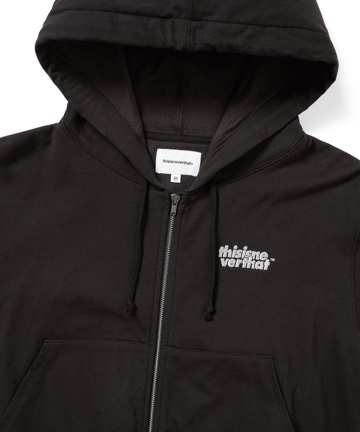 디스이즈네버댓(THISISNEVERTHAT) Thermal LT W Zip Up Hoodie Off Black