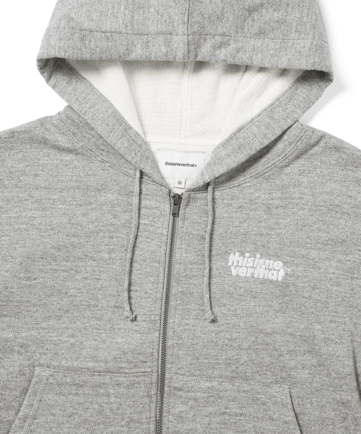디스이즈네버댓(THISISNEVERTHAT) Thermal LT W Zip Up Hoodie Heather Ash Grey