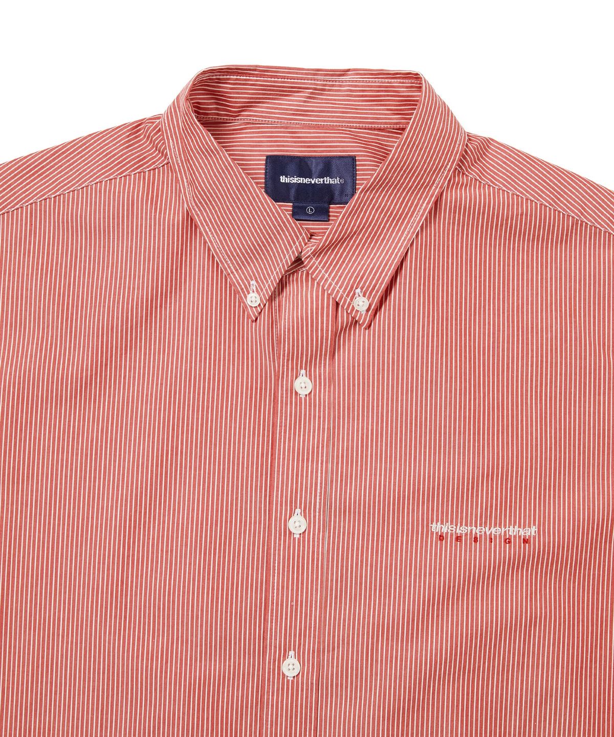디스이즈네버댓(THISISNEVERTHAT) DSN Striped Shirt Red