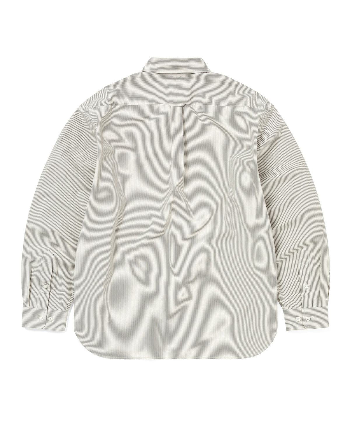 디스이즈네버댓(THISISNEVERTHAT) DSN Striped Shirt Beige