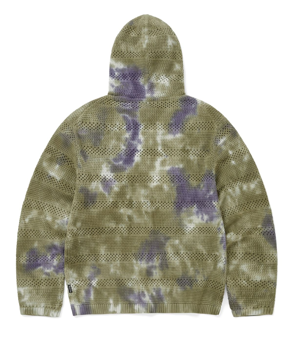 디스이즈네버댓(THISISNEVERTHAT) Crochet Knit Zip Hoodie Olive Green