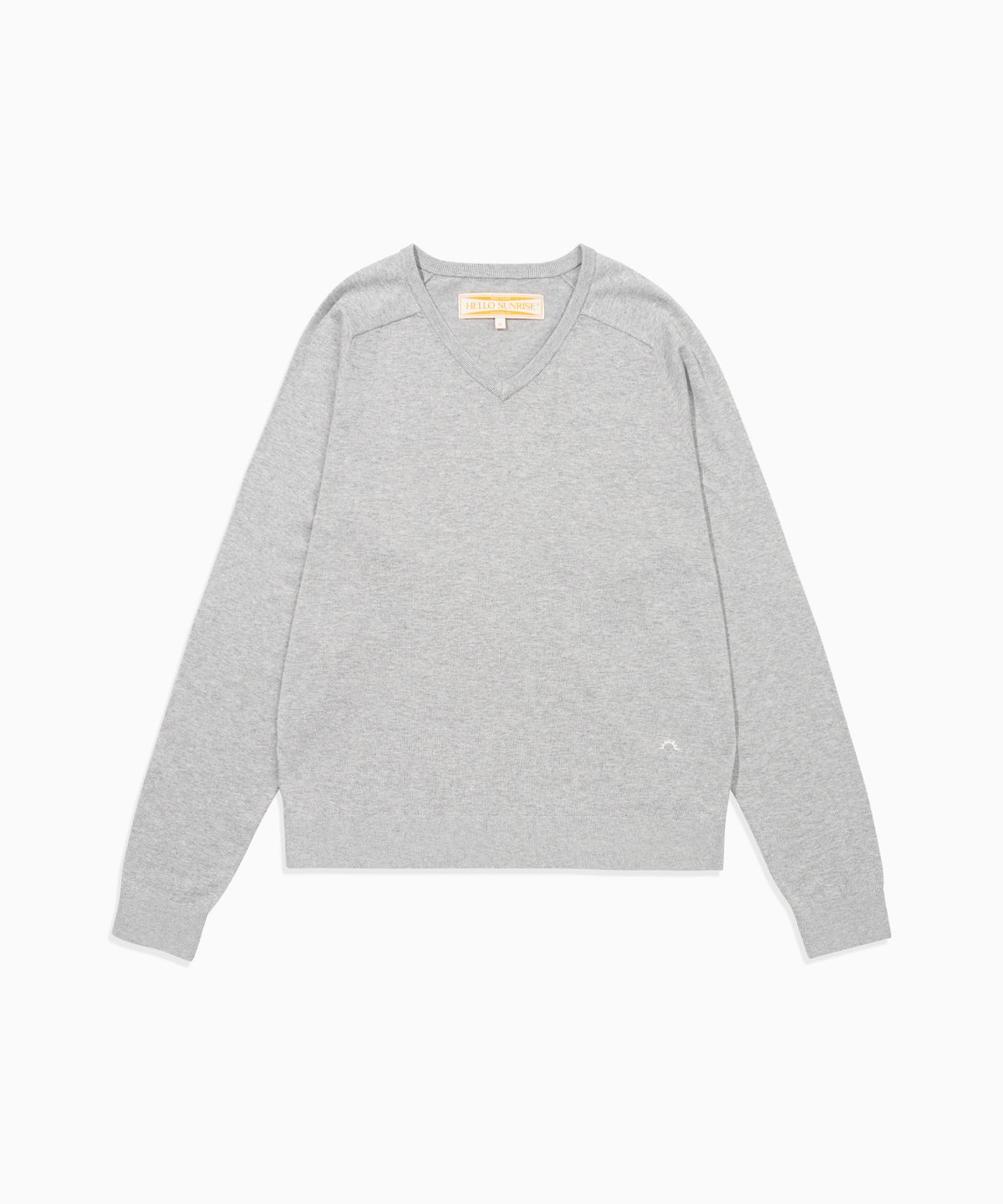 헬로 선라이즈(HELLO SUNRISE) HS V-neck L/S Knit_Gray