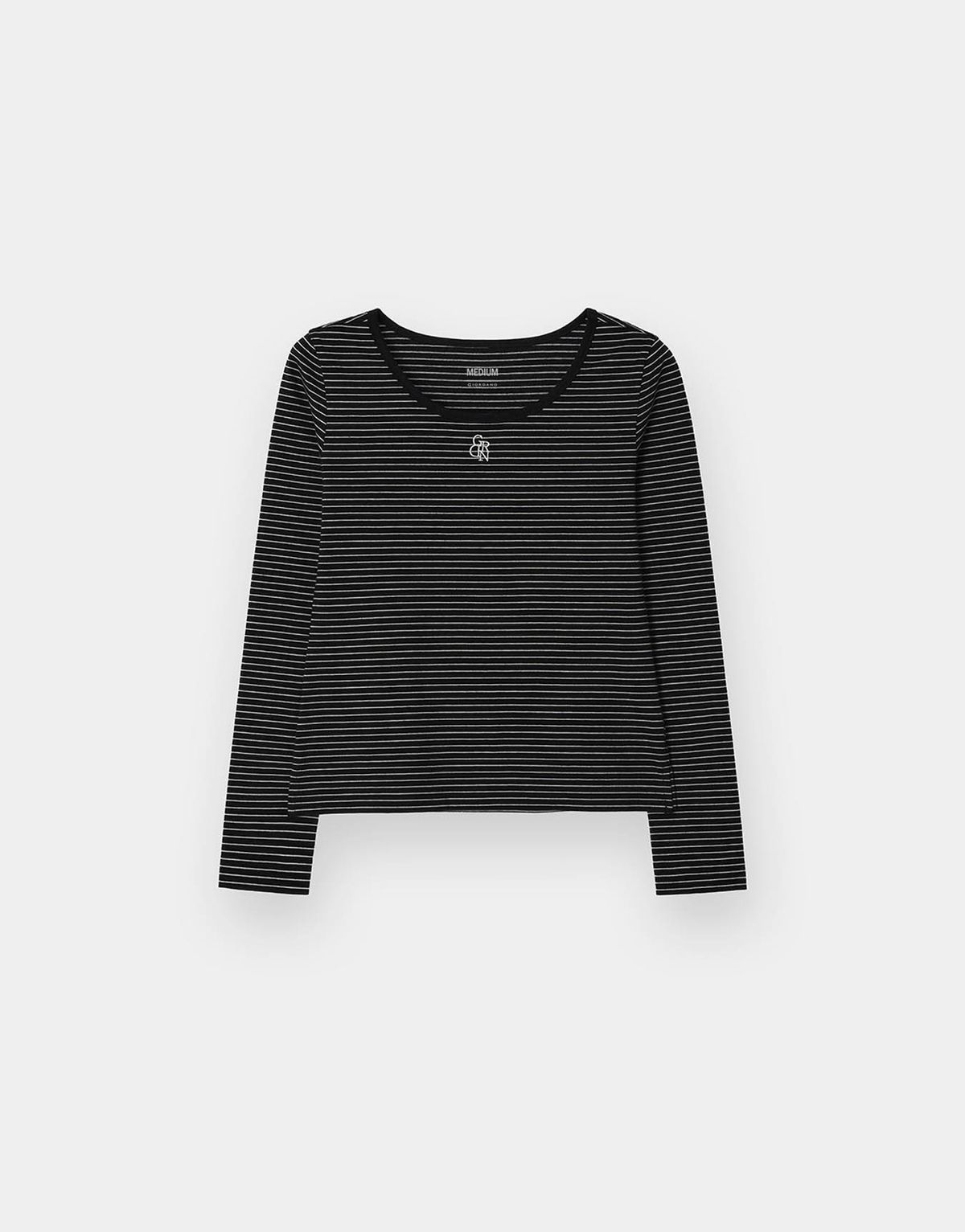 지오다노(GIORDANO) 스쿱넥 스트라이프 긴팔 티셔츠 326503 [3color]