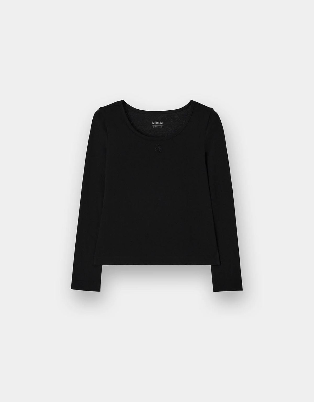 지오다노(GIORDANO) 스쿱넥 슬림핏 긴팔 티셔츠 326503 [3color]