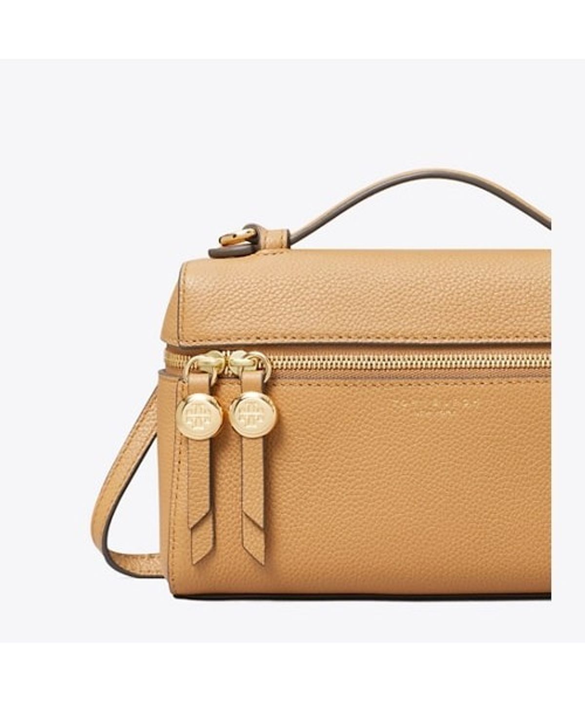토리버치(TORYBURCH) 슬림 탑 핸들 - 티라미수