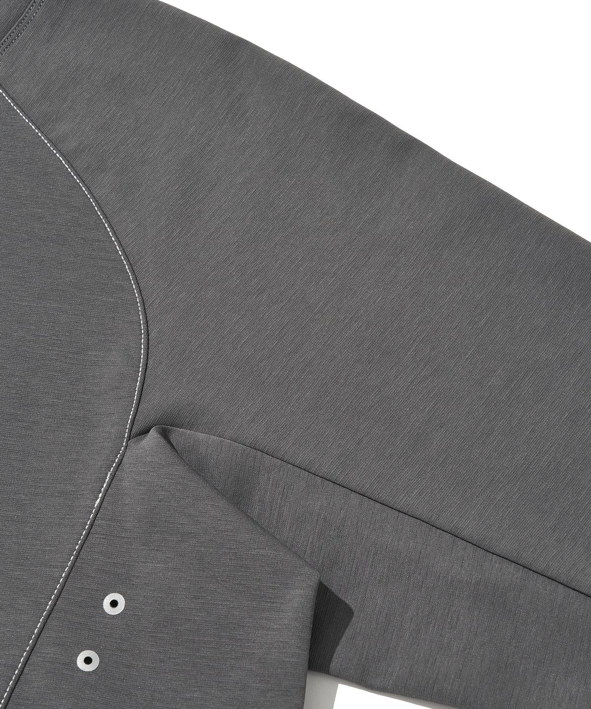 웰터 익스페리먼트(WELTER EXPERIMENT) FLEXICH LONG SLEEVES T-SHIRT_CHARCOAL