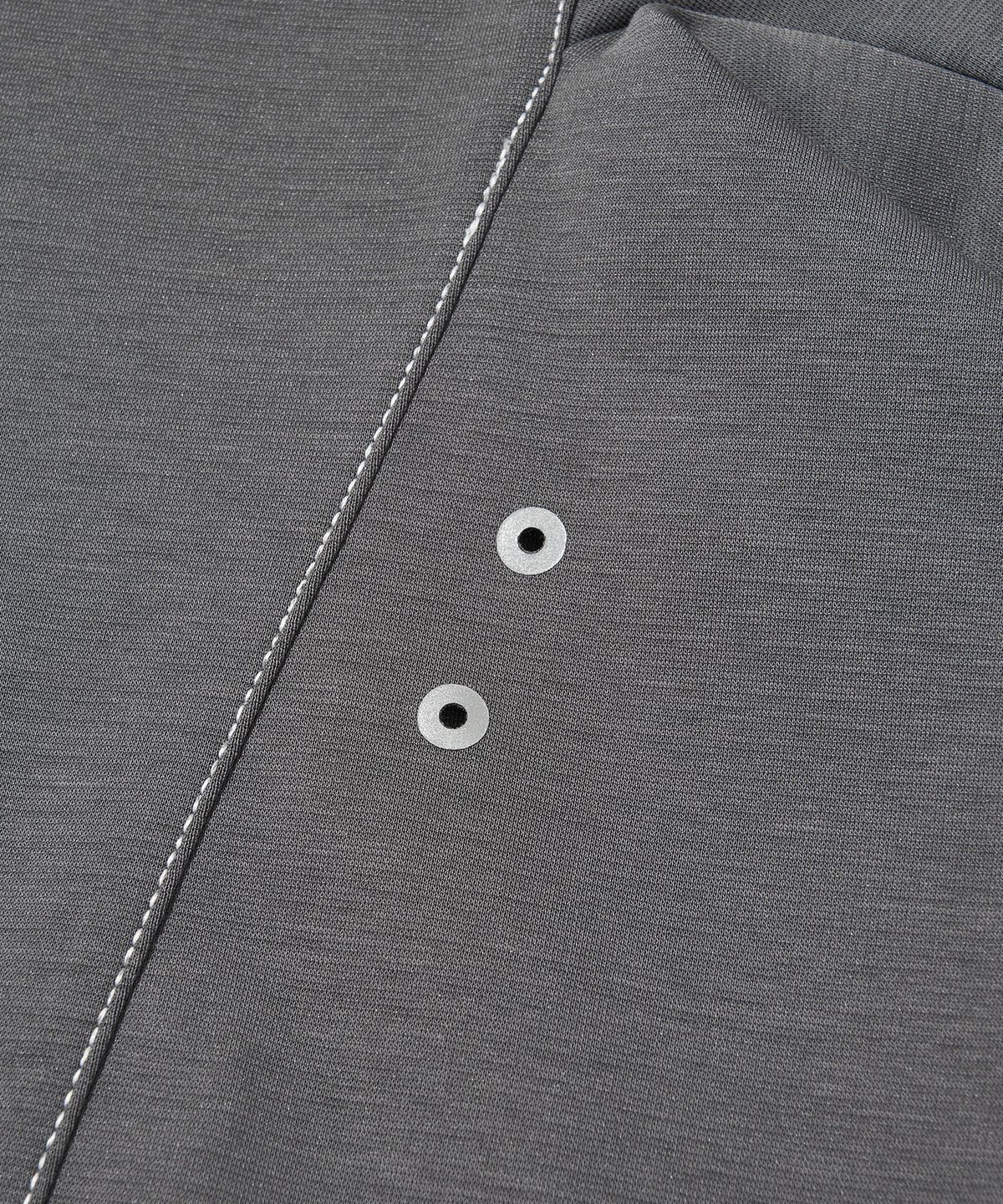 웰터 익스페리먼트(WELTER EXPERIMENT) FLEXICH LONG SLEEVES T-SHIRT_CHARCOAL