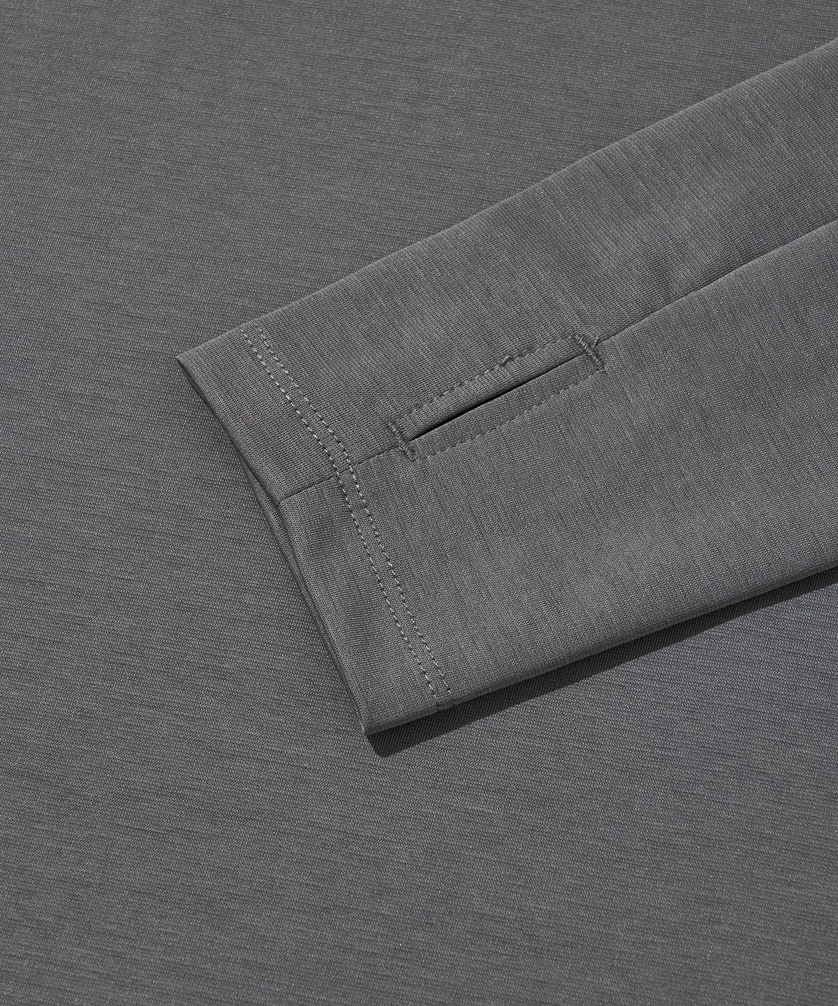 웰터 익스페리먼트(WELTER EXPERIMENT) FLEXICH LONG SLEEVES T-SHIRT_CHARCOAL