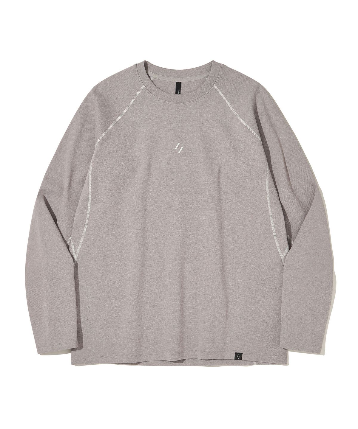 웰터 익스페리먼트(WELTER EXPERIMENT) PONTEX LONG SLEEVES T-SHIRT_LAVENDER