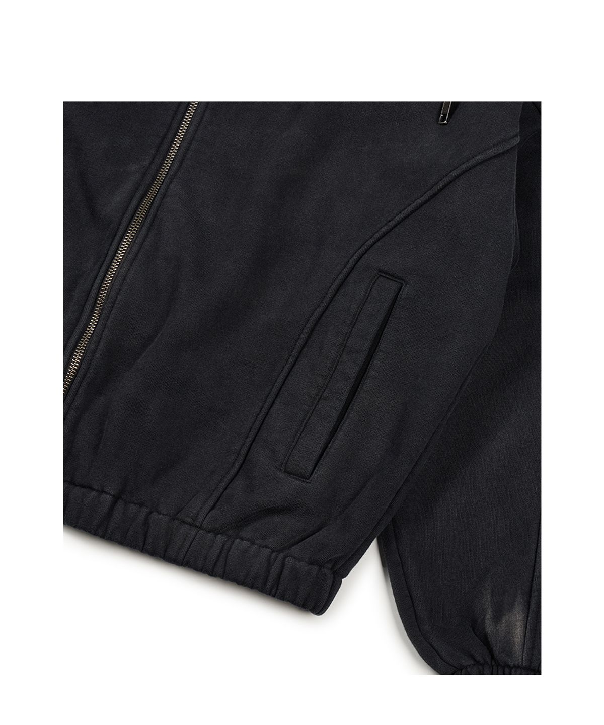 이티씨이(ETCE) VINTAGE HEAVY SWEAT JACKET (BLACK)