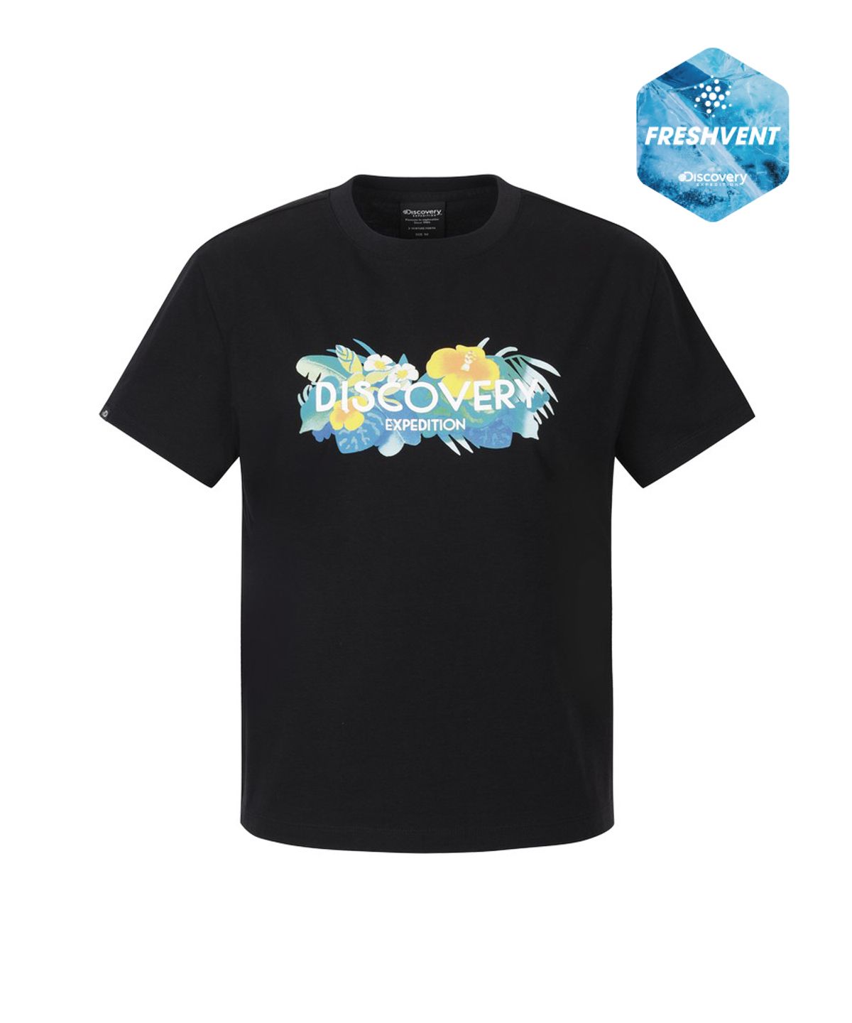 디스커버리 익스페디션(DISCOVERY EXPEDITION) 여성 프레시벤트 트로피컬 반팔티셔츠 (BLACK)