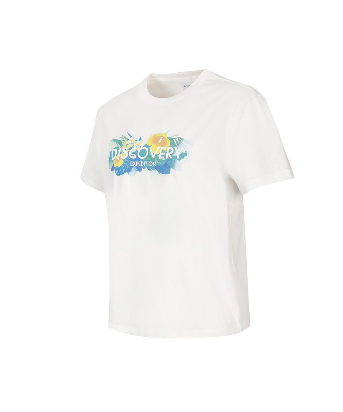 디스커버리 익스페디션(DISCOVERY EXPEDITION) 여성 프레시벤트 트로피컬 반팔티셔츠 (WHITE)