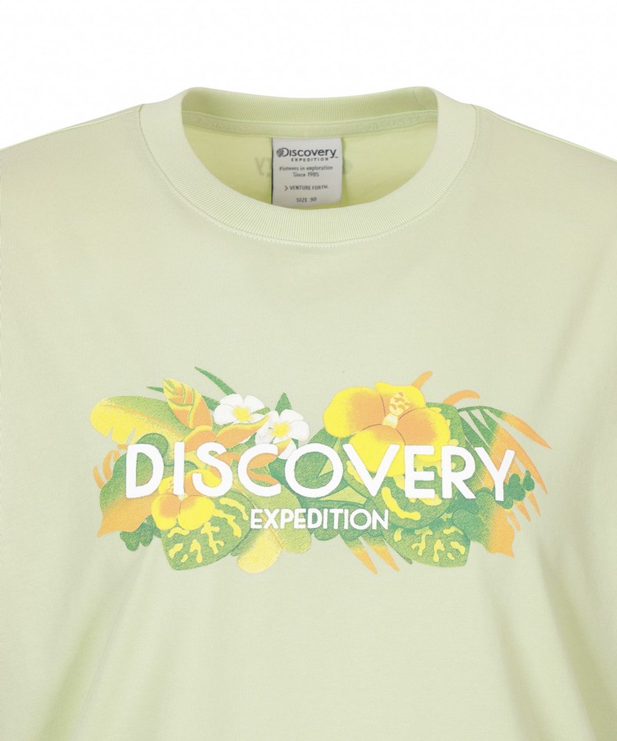 디스커버리 익스페디션(DISCOVERY EXPEDITION) 여성 프레시벤트 트로피컬 반팔티셔츠 (L.Yellow Green)