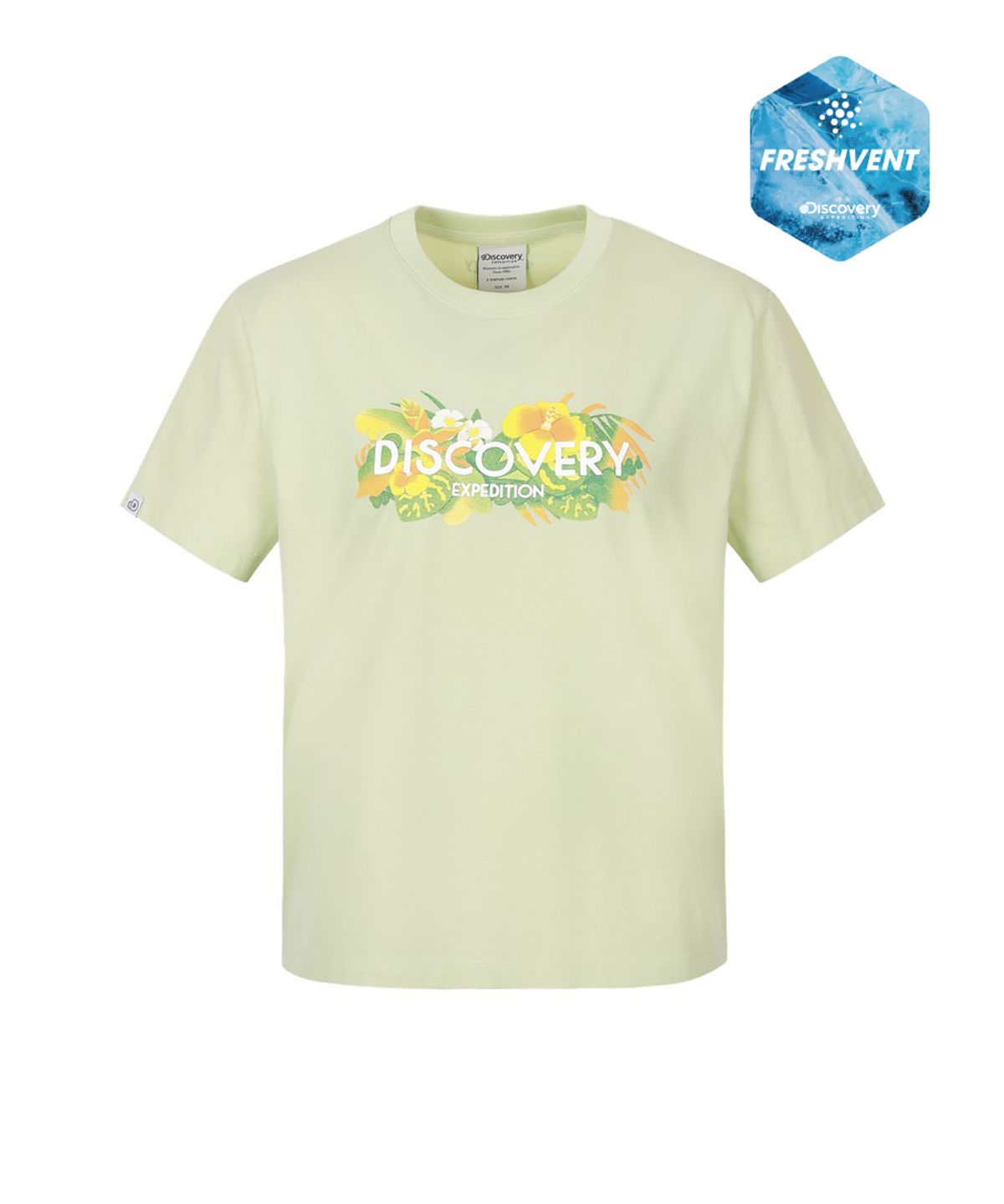 디스커버리 익스페디션(DISCOVERY EXPEDITION) 여성 프레시벤트 트로피컬 반팔티셔츠 (L.Yellow Green)