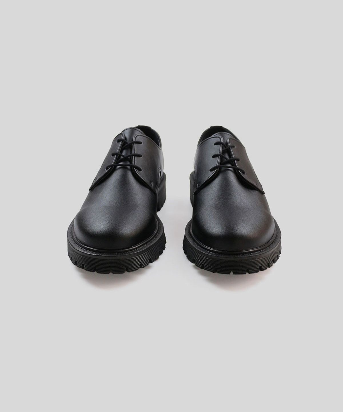 오키플레이스(OKEYPLACE) 4.5cm 스탠다드 가죽 더비슈즈 로퍼 무광블랙(OKPL-45LF302)