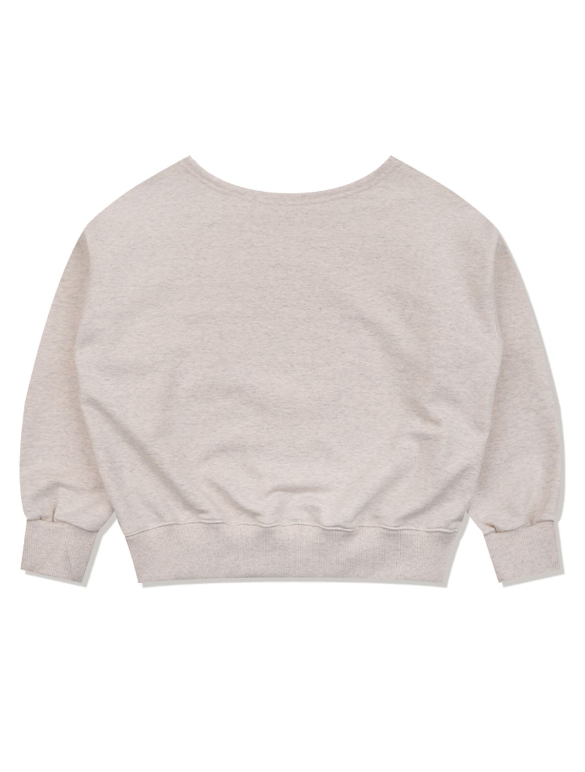 라 메종 스튜디오(LA MAISON STUDIO) BEAR FRIENDS OFF-SHOULDER SWEATSHIRTS OATMEAL(FCG1TS732W)