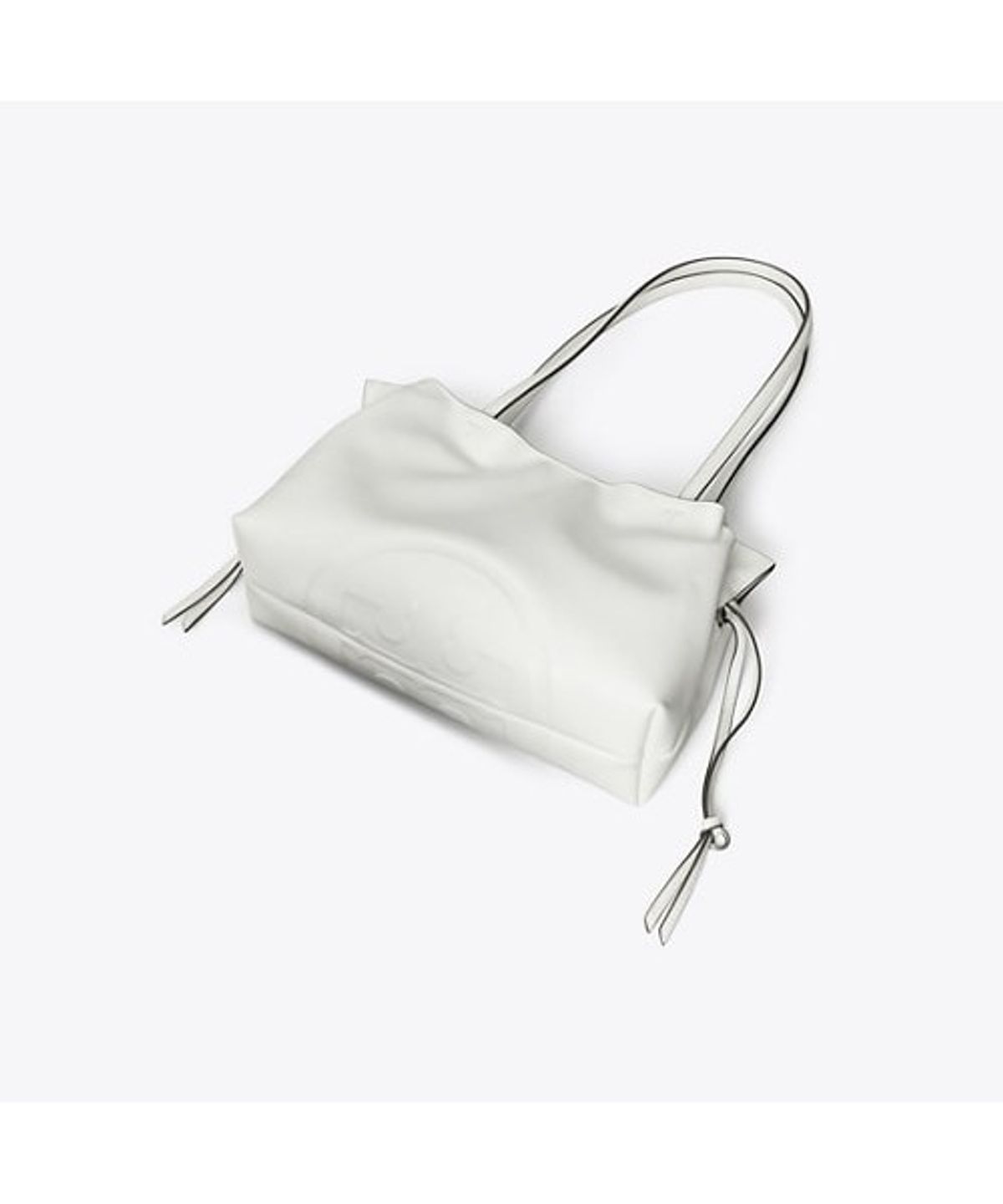 토리버치(TORYBURCH) 엘라 리사이클 드로스트링 스몰 토트 - 비앙코