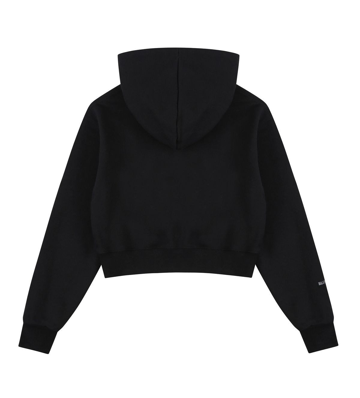 블루잉(BLUEING) SCOTCH SOLID GRAPHIC LOGO CROP HOOD