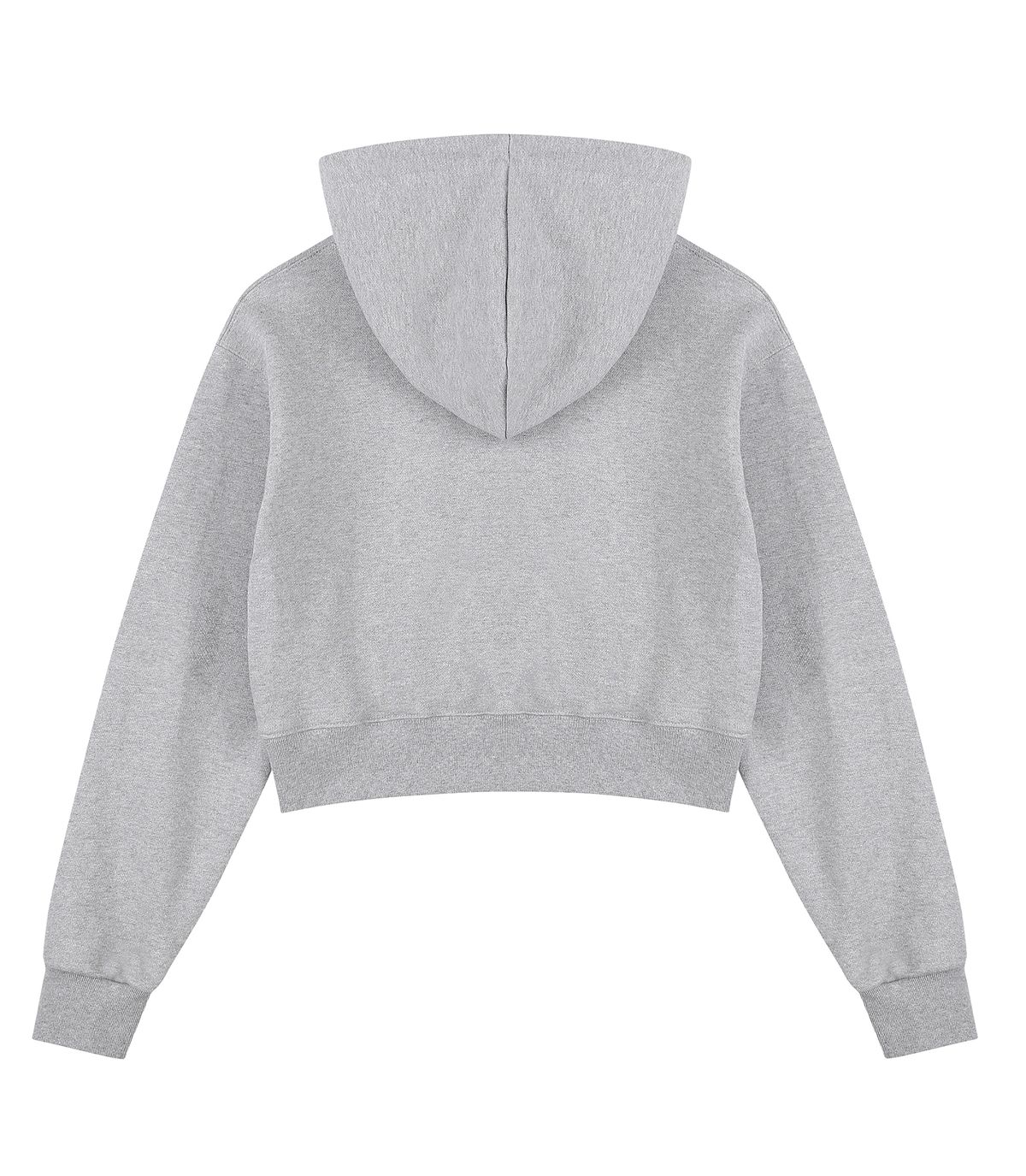 블루잉(BLUEING) SCOTCH SOLID GRAPHIC LOGO CROP HOOD