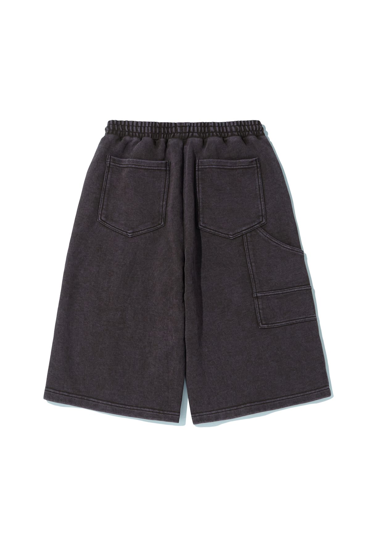 올어바웃뉴(ALL ABOUT NEW) 솔트 워싱 6부 져지 반바지 브라운 ANA2RM05ABR