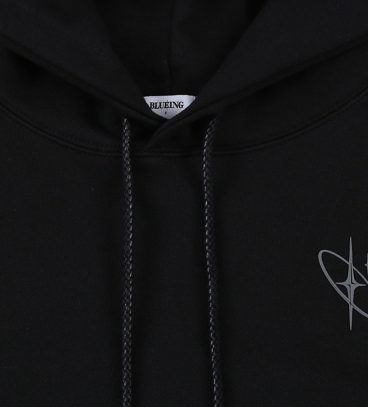 블루잉(BLUEING) SCOTCH SOLID SIMBOL CROP HOOD