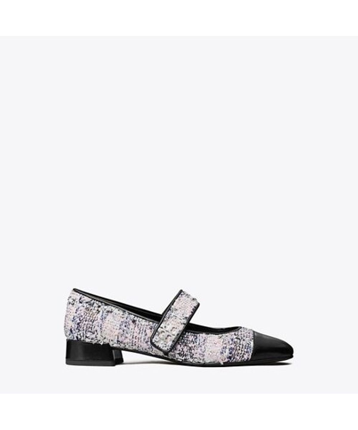 토리버치(TORYBURCH) 캡토 메리 제인 힐 발레 25Mm - 핑크 / 블랙 멀티 / 퍼펙트 블랙
