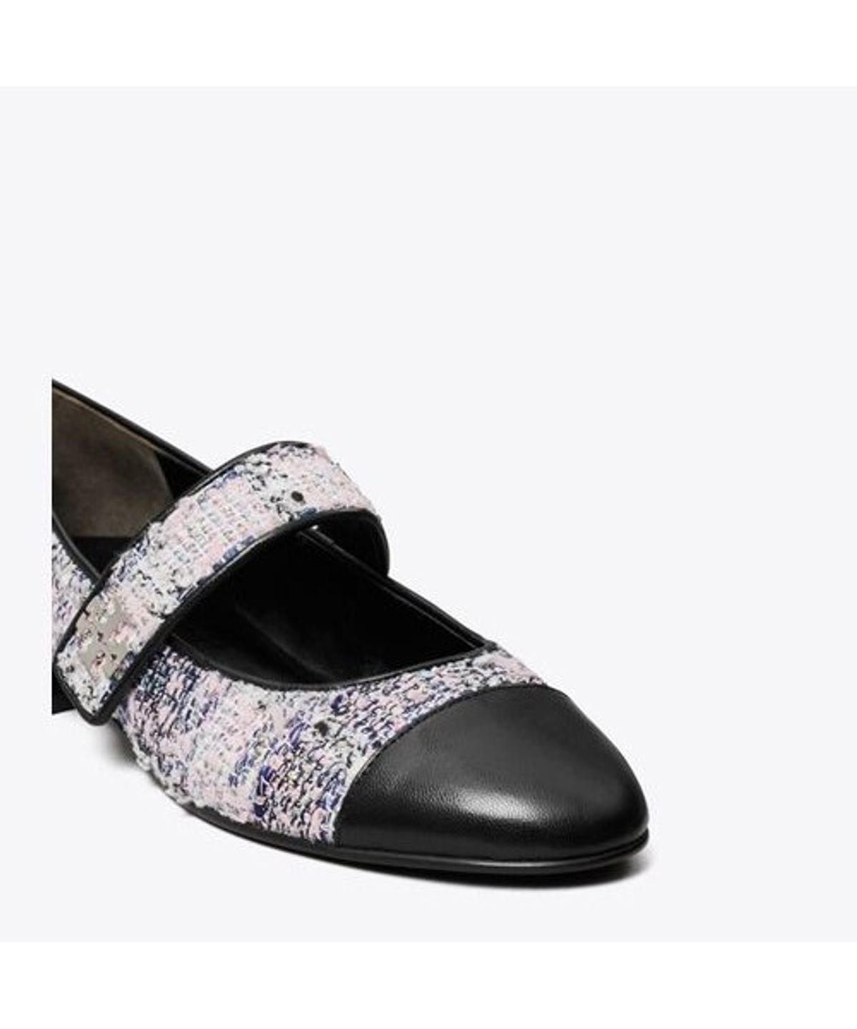 토리버치(TORYBURCH) 캡토 메리 제인 힐 발레 25Mm - 핑크 / 블랙 멀티 / 퍼펙트 블랙
