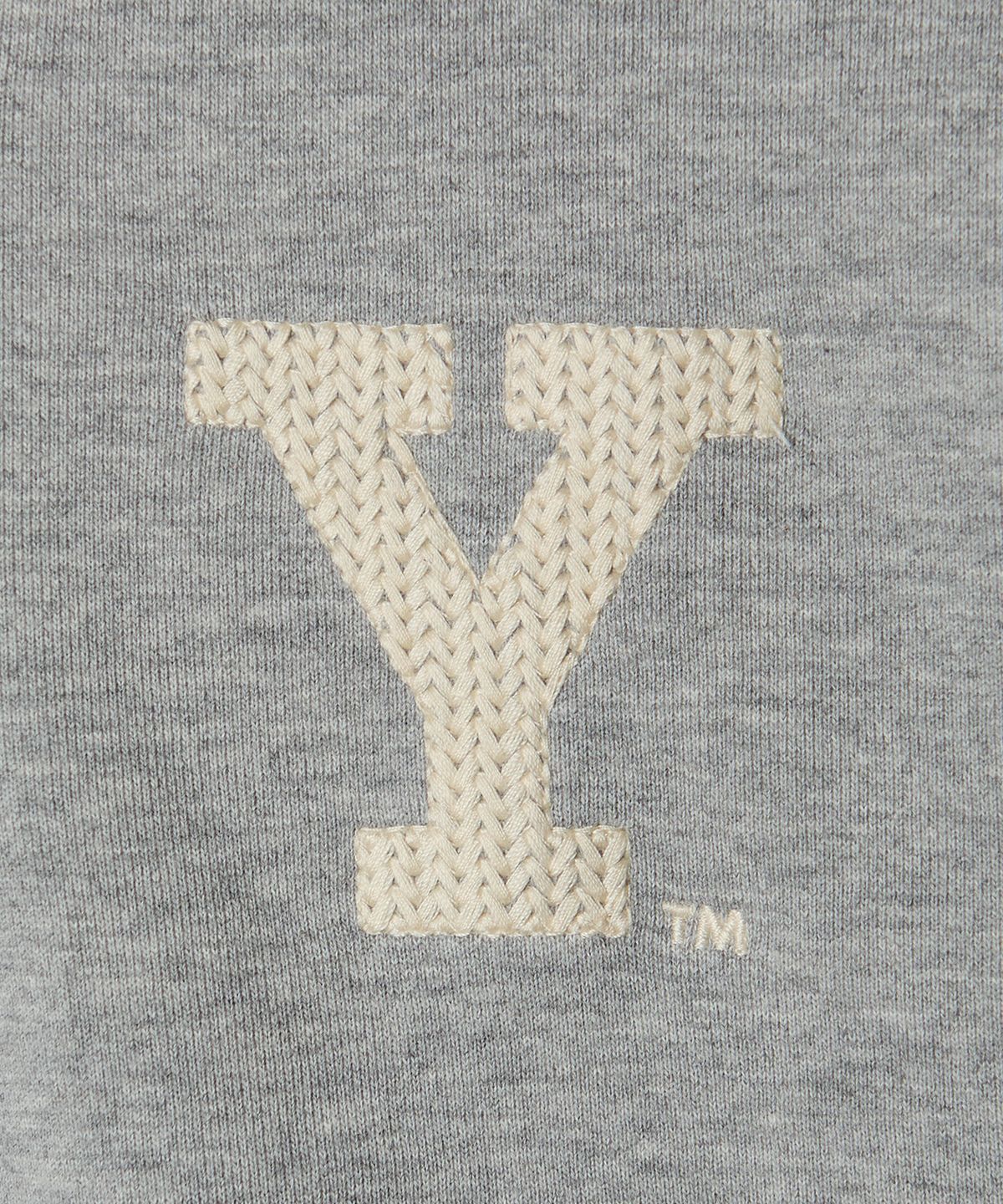 예일(YALE) Y 로고 하프집업 스웻셔츠_그레이