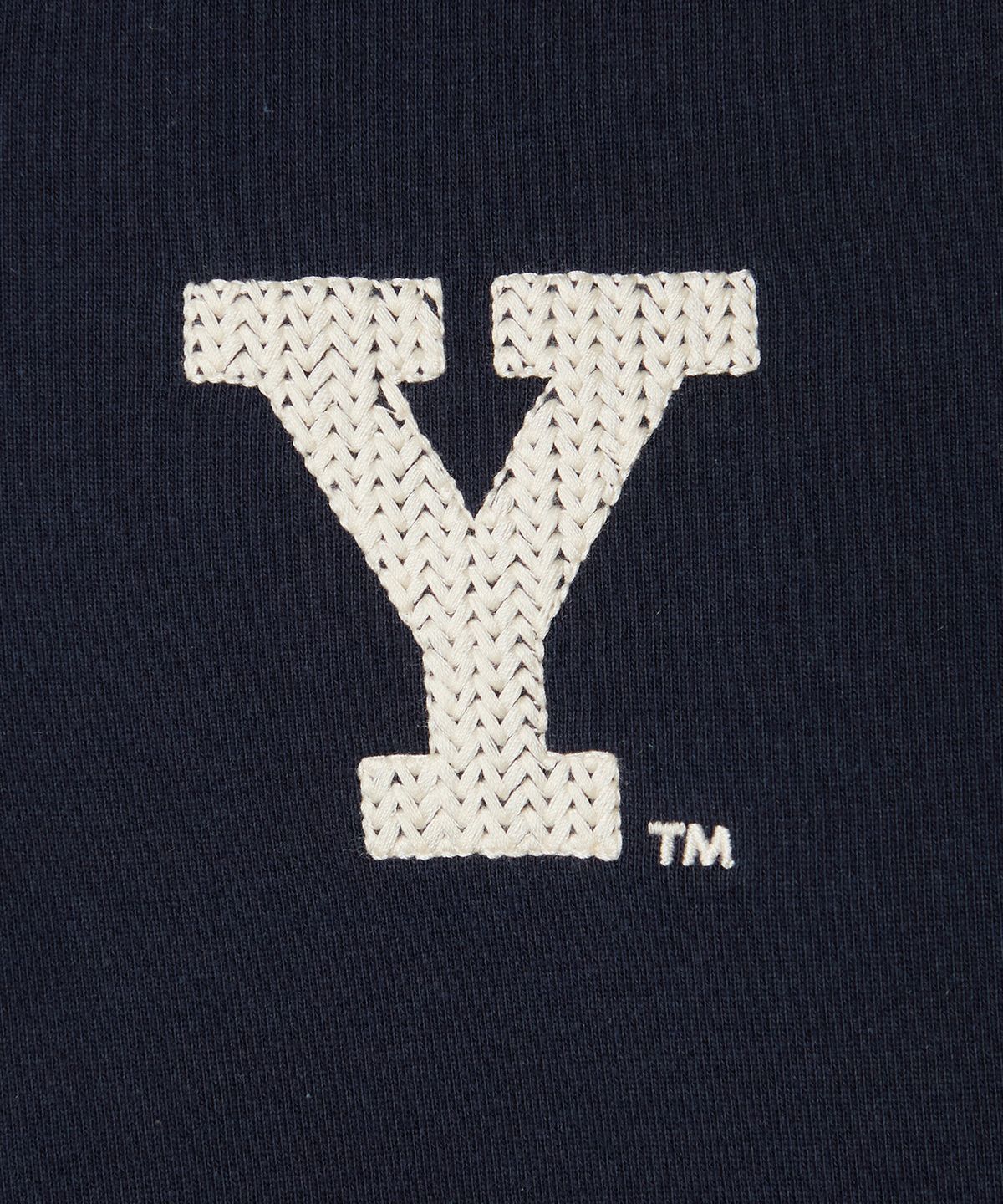 예일(YALE) Y 로고 하프집업 스웻셔츠_네이비
