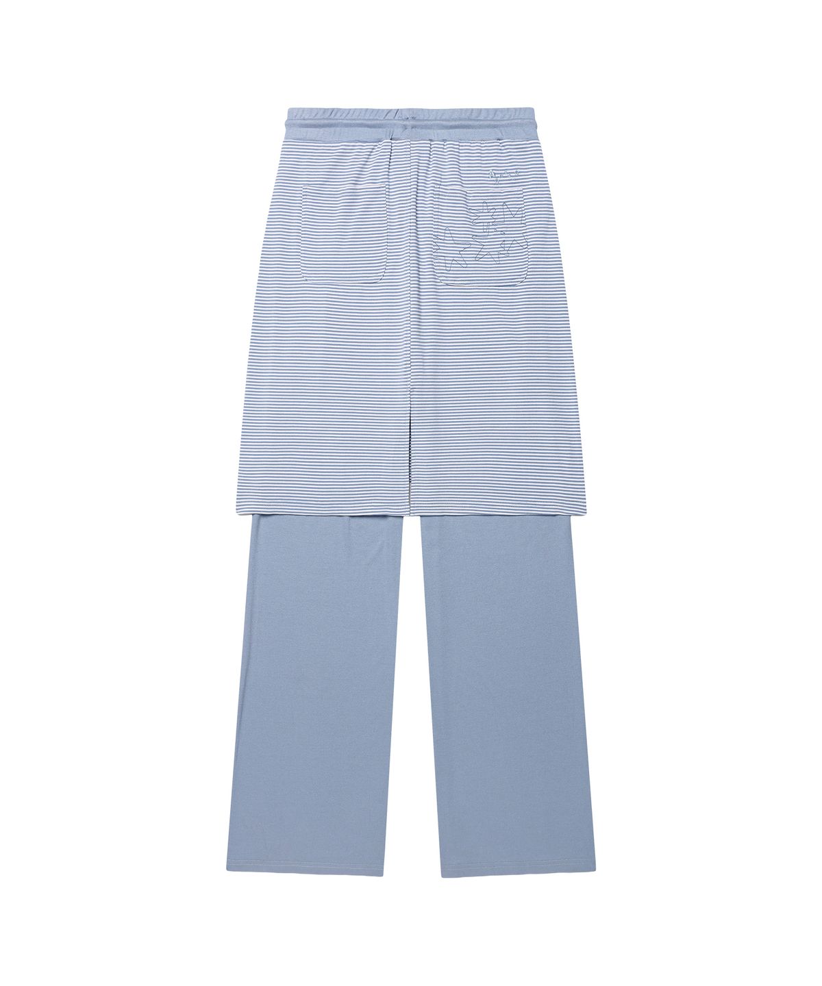 아메스 월드와이드(AMES-WORLDWIDE) STITCH LAYERED MIDI SKIRT PANTS BLUE