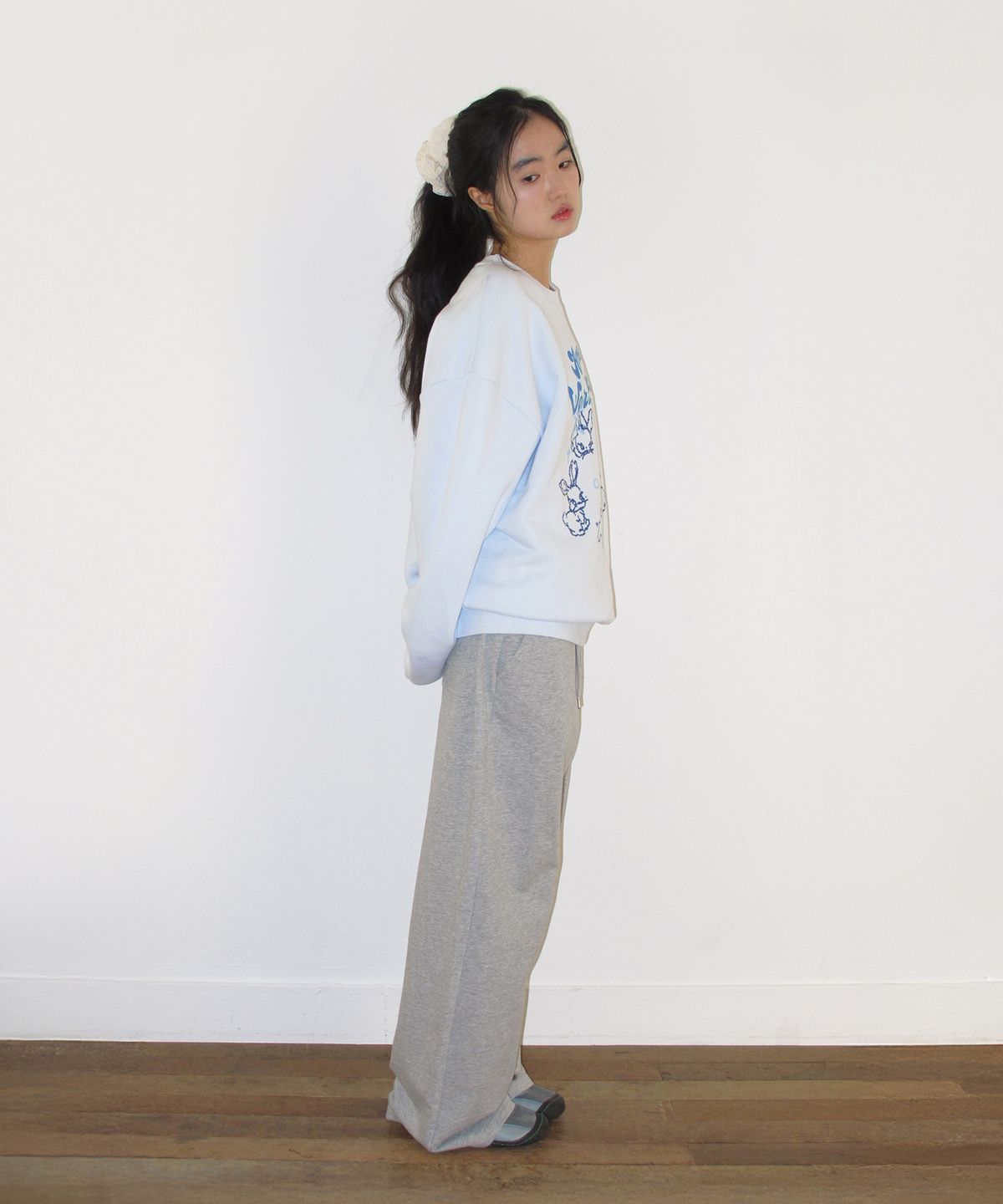 아메스 월드와이드(AMES-WORLDWIDE) 52 HOTFIX SWEAT PANTS GREY