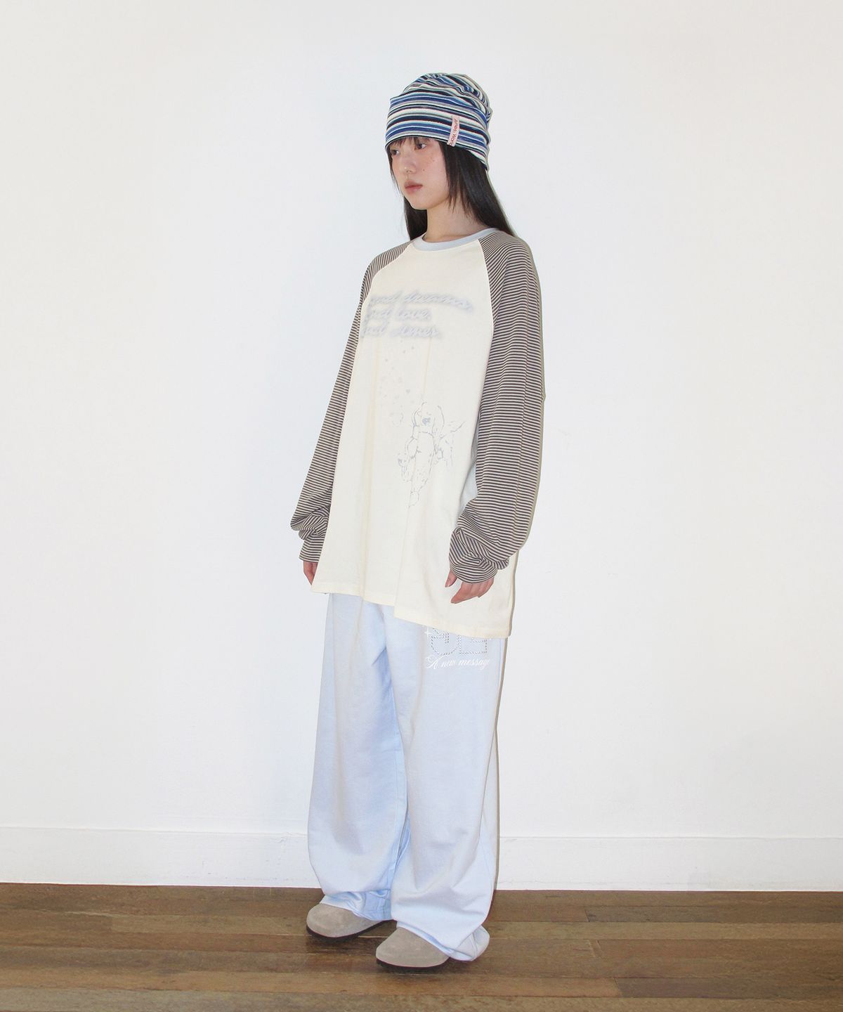아메스 월드와이드(AMES-WORLDWIDE) 52 HOTFIX SWEAT PANTS BLUE