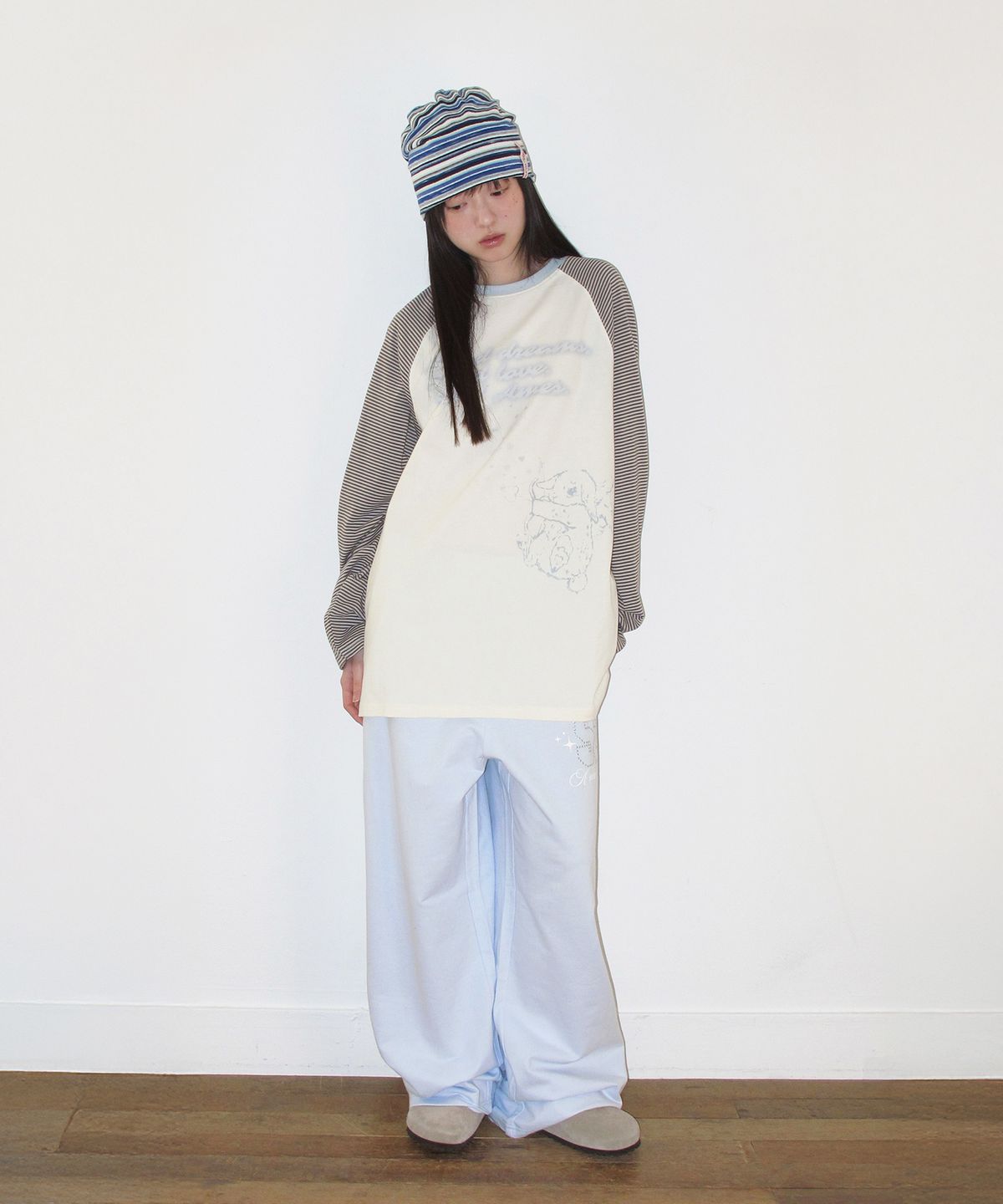 아메스 월드와이드(AMES-WORLDWIDE) 52 HOTFIX SWEAT PANTS BLUE
