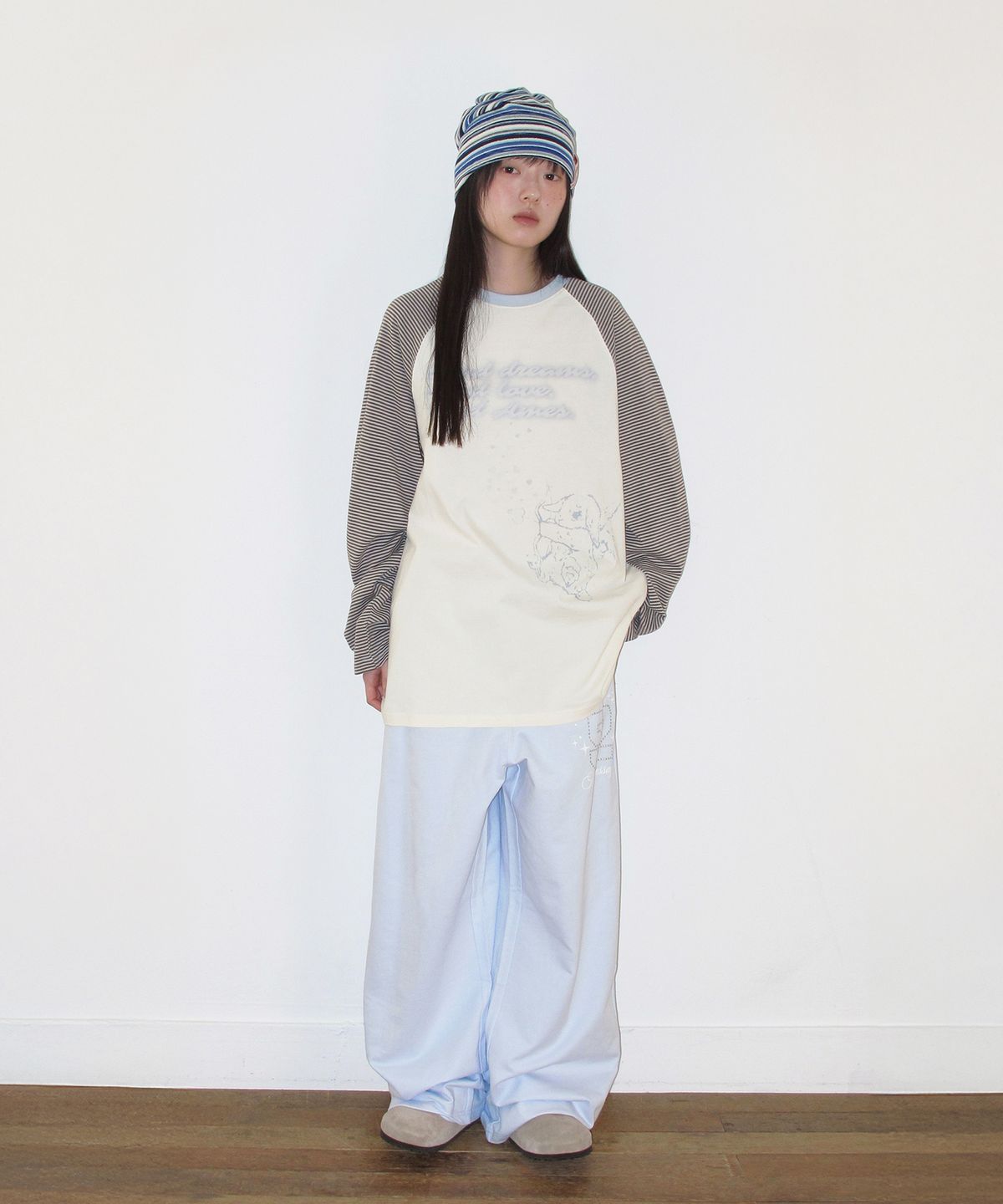 아메스 월드와이드(AMES-WORLDWIDE) 52 HOTFIX SWEAT PANTS BLUE