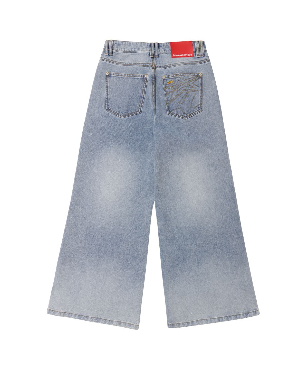 아메스 월드와이드(AMES-WORLDWIDE) FLARED DENIM PANTS LIGHT BLUE