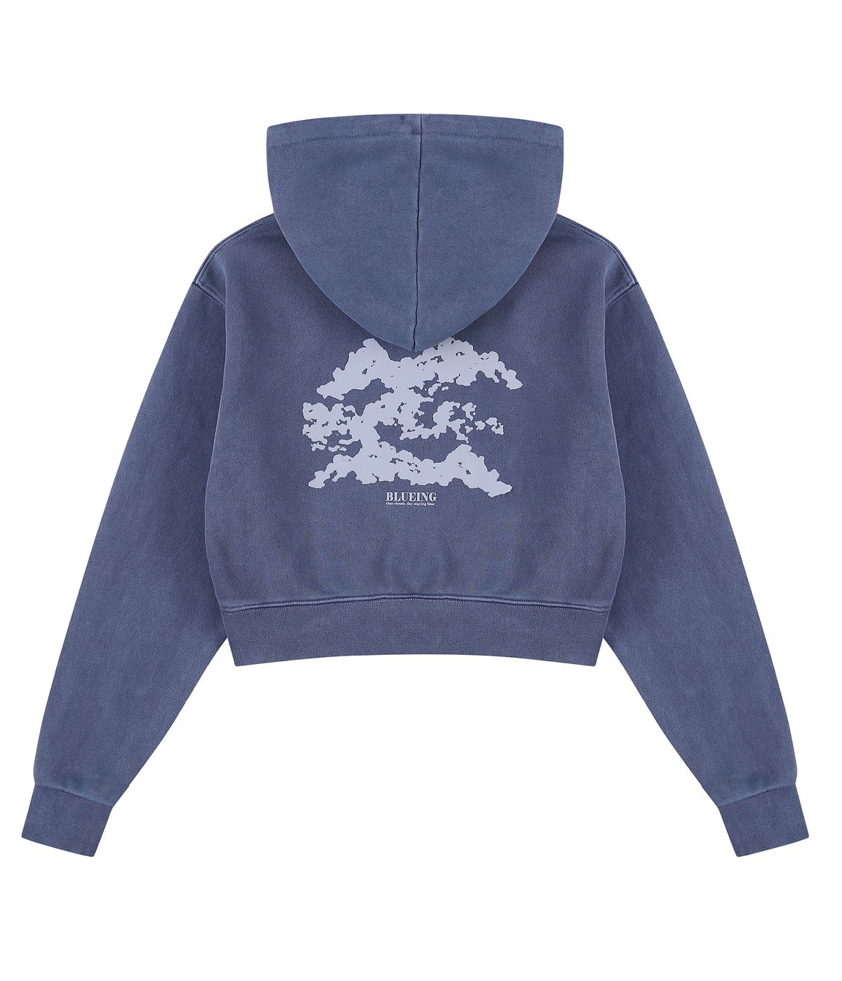 블루잉(BLUEING) CLOUD SCOTCH PIGMENT CROP HOOD