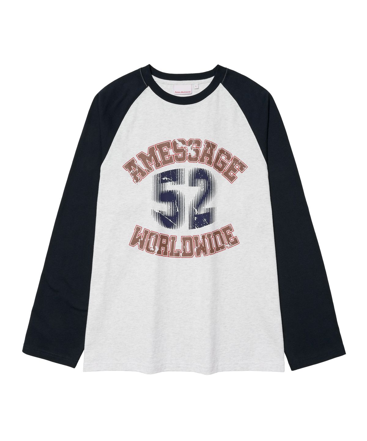 아메스 월드와이드(AMES-WORLDWIDE) VINTAGE 52 RAGLAN LS TEE NAVY
