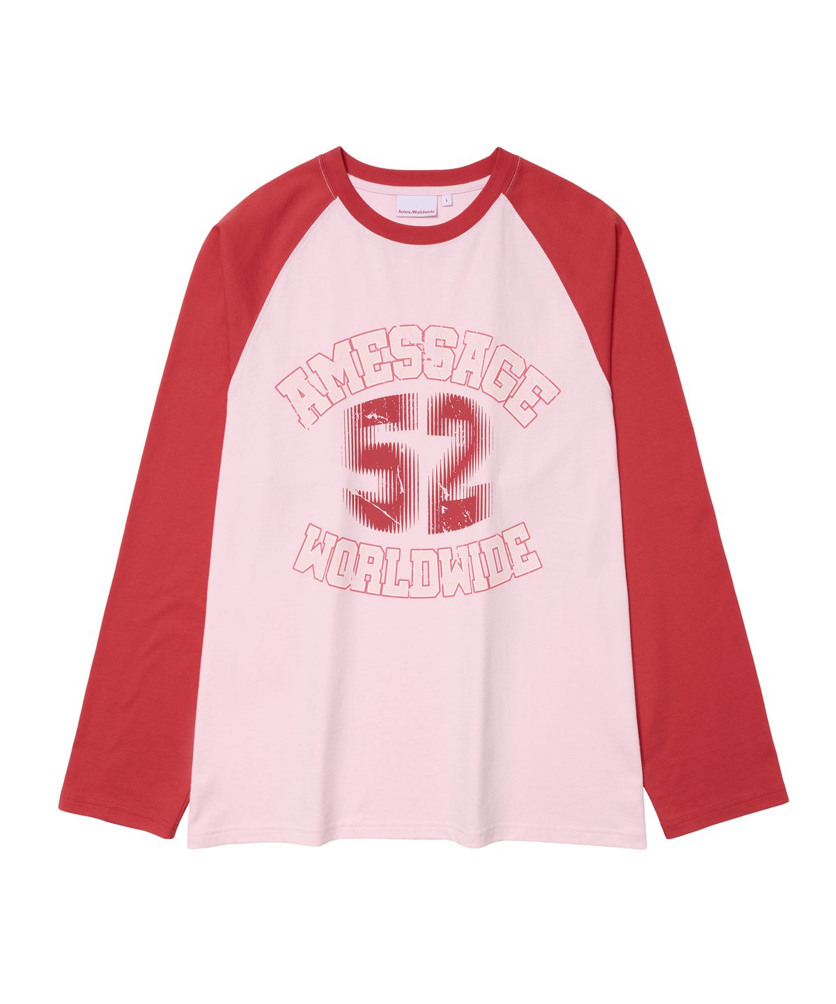 아메스 월드와이드(AMES-WORLDWIDE) VINTAGE 52 RAGLAN LS TEE RED