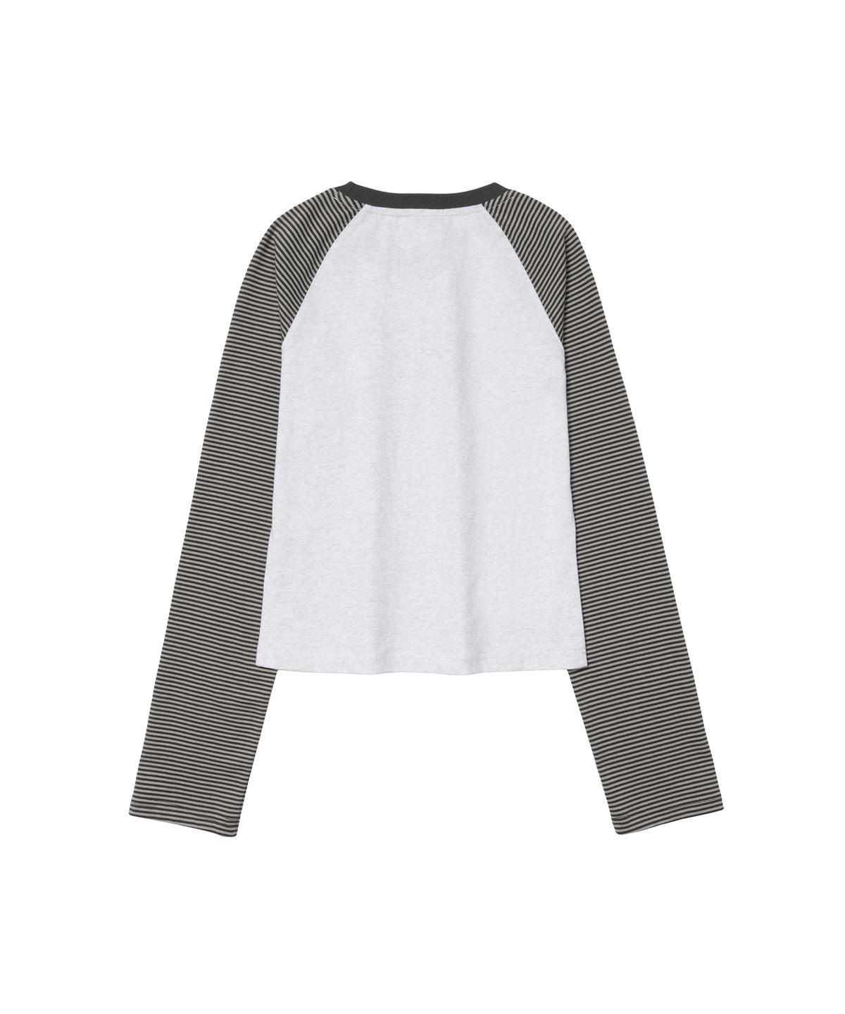 아메스 월드와이드(AMES-WORLDWIDE) CUPID RABBIT STRIPE RAGLAN LS TEE GREY