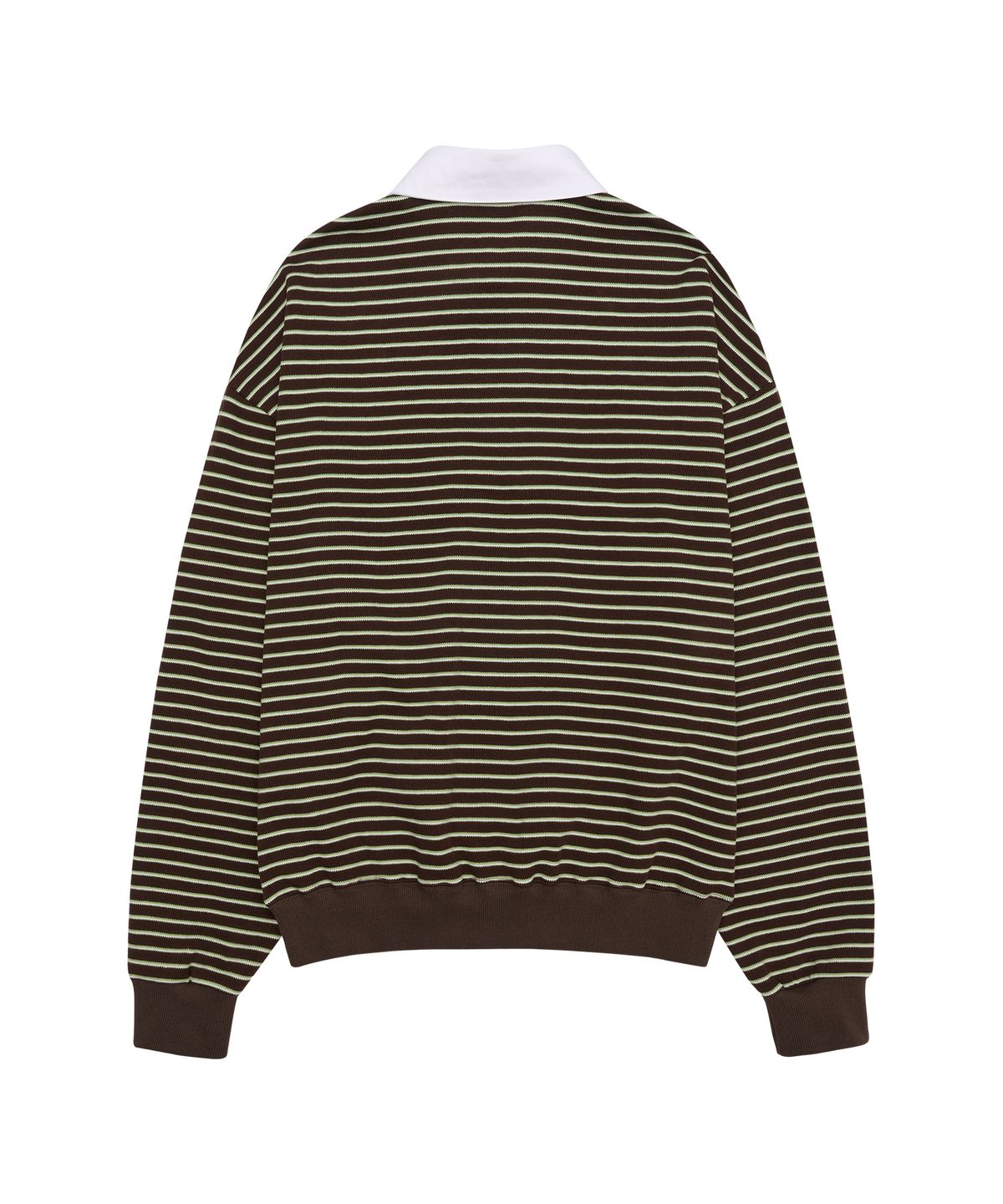아메스 월드와이드(AMES-WORLDWIDE) RUGBY STRIPE SWEATSHIRT BROWN